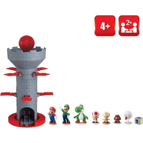 Tabletop Skill and Action Game with Collectible Super Mario Figures (Pack of 1) - Picture 3 of 6